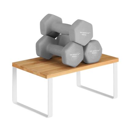 2 darabos MARGE tárolópolc szett, fehér/barna