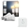 2 darabos Philips Hue WHITE AMBIANCE dimmelhető LED izzó szett E27/8,1W/230V 1000-20000K + mozgásérzékelő
