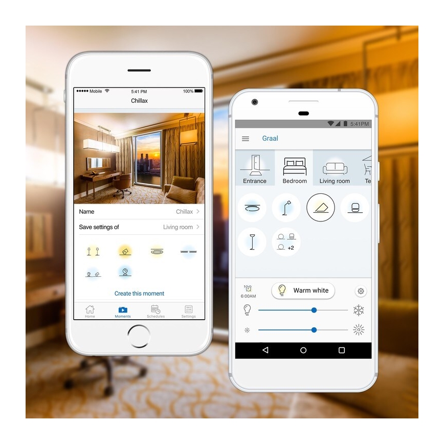 Szett 2x dimmelhető LED izzó A60 E27/9W/230V 2700K Wi-Fi + távirányító - WiZ