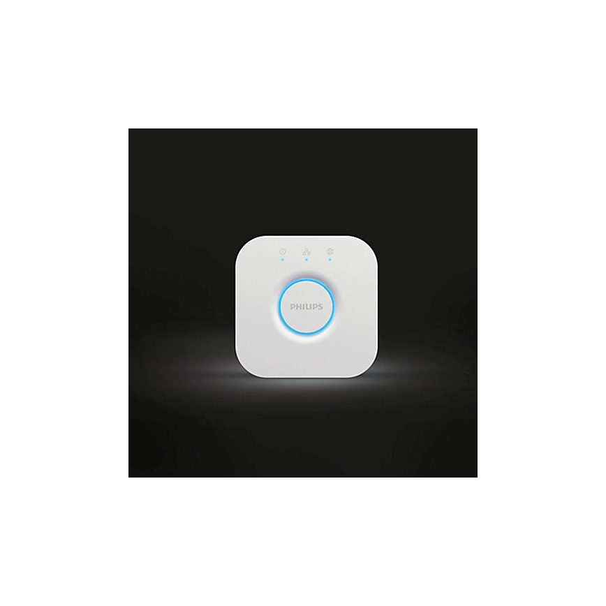 2 db-os szett: Philips Hue WHITE AMBIANCE GU10 dimmelhető LED izzó 4,2W/230V 2200-6500K + Hue Bridge
