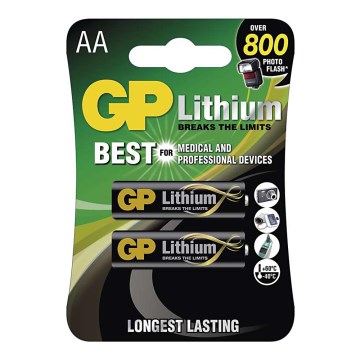 2 db GP LÍTIUM AA elem 1,5V