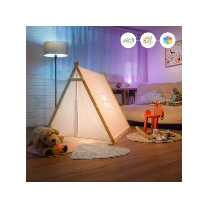2 db-os szett LED RGBW dimmelhető izzó A60 E27/9W/230V 2200-6500K Wi-Fi + távirányító - WiZ