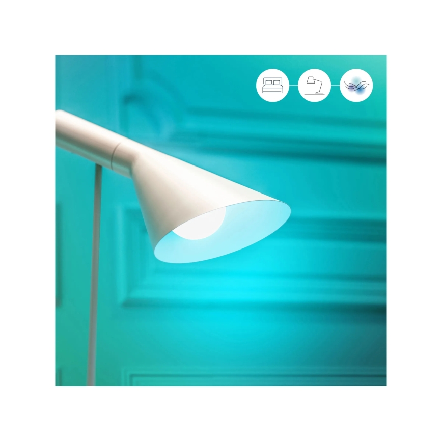 2 db-os szett LED RGBW dimmelhető izzó A60 E27/9W/230V 2200-6500K Wi-Fi + távirányító - WiZ