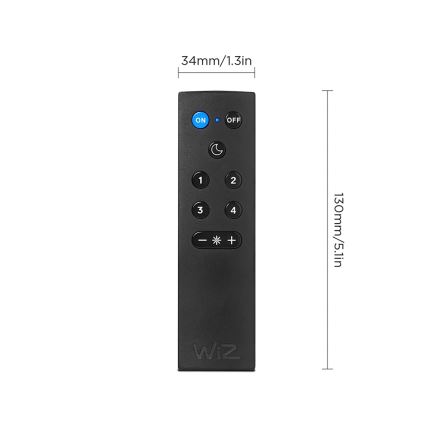 2 db-os szett LED RGBW dimmelhető izzó A60 E27/9W/230V 2200-6500K Wi-Fi + távirányító - WiZ