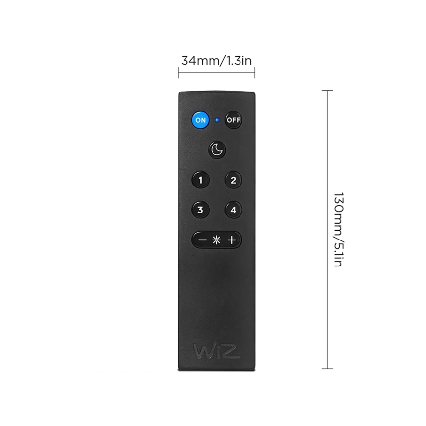 2 db-os szett LED RGBW dimmelhető izzó A60 E27/9W/230V 2200-6500K Wi-Fi + távirányító - WiZ