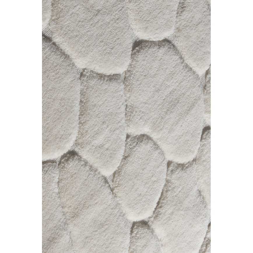 2 db-os LINO fürdőszobai szőnyeg szett, 60/100 cm, krémszínű