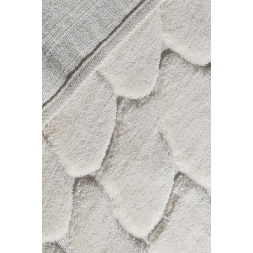 2 db-os LINO fürdőszobai szőnyeg szett, 60/100 cm, krémszínű