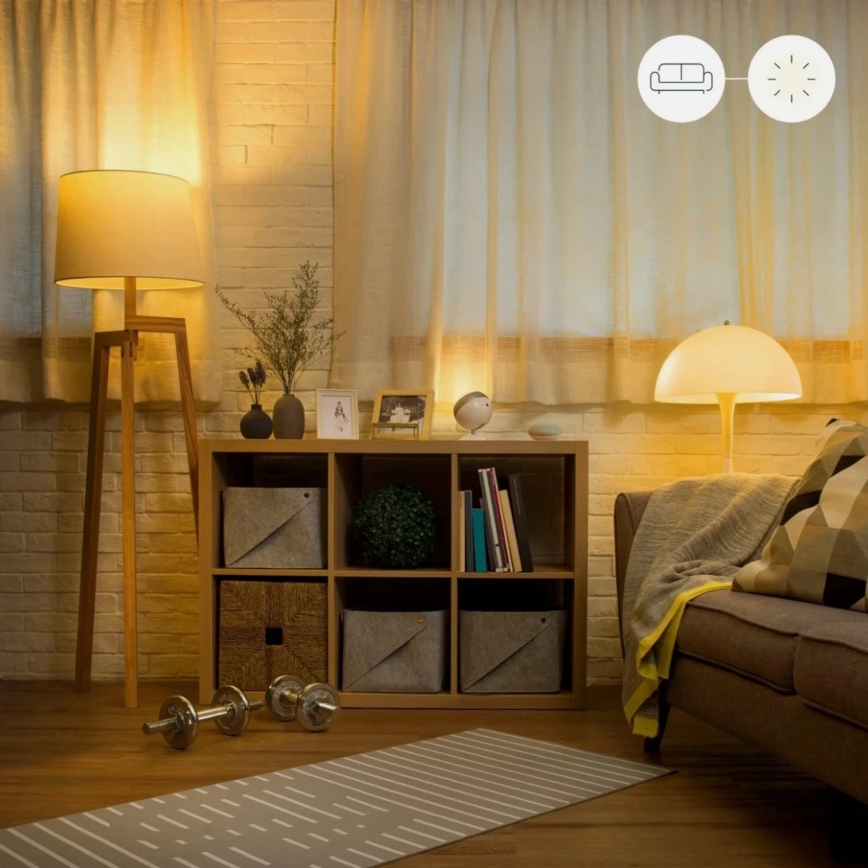 SZETT 2x dimmelhető LED izzó A60 E27/9W/230V 2700K Wi-Fi + távirányító - WiZ