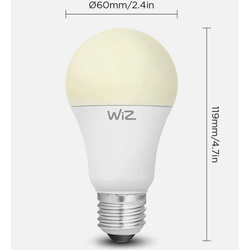 SZETT 2x dimmelhető LED izzó A60 E27/9W/230V 2700K Wi-Fi + távirányító - WiZ