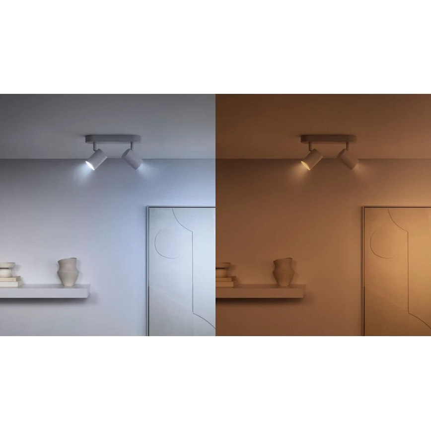 SZETT 2x LED Dimmelhető izzó mozgásérzékelővel PAR16 GU10/4,7W/230V 2700-6500K CRI 90 Wi-Fi - WiZ