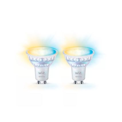 SZETT 2x LED Dimmelhető izzó mozgásérzékelővel PAR16 GU10/4,7W/230V 2700-6500K CRI 90 Wi-Fi - WiZ