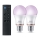 2 db Philips SMART A60 E27 LED RGB dimmelhető izzó 8,5W/230V 2200-6500K + távirányító
