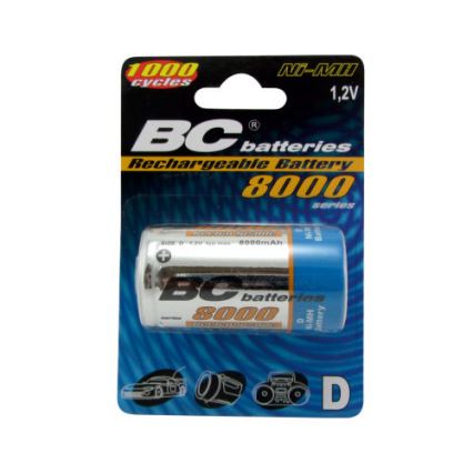 Tölthető elem NiMH D 8000 mAh 1,2V