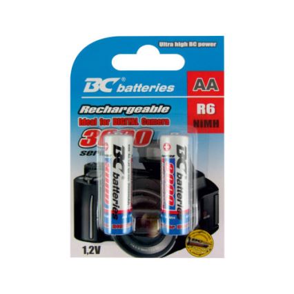 2 db tölthető elem NiMH AA 3000 mAh 1,2V