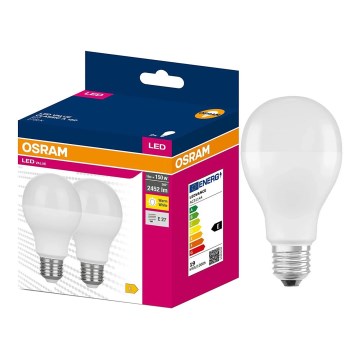 2 db VALUE CLASSIC LED izzó (E27, 19 W, 230 V, 2700 K) - Osram