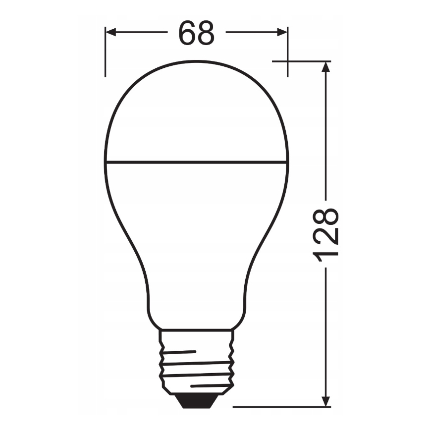 2 db VALUE CLASSIC LED izzó (E27, 19 W, 230 V, 2700 K) - Osram