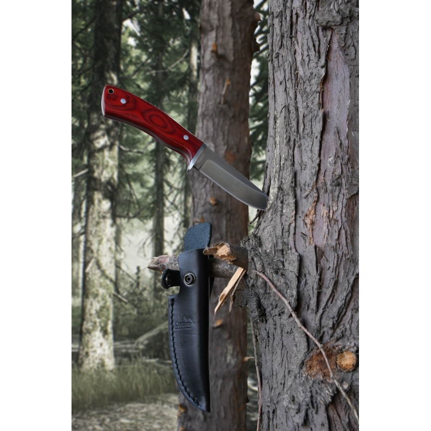 21 cm-es kés bőrtokkal