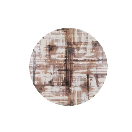 24 darabos barna-fehér porcelán étkészlet