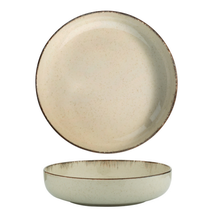24 darabos bézs/porcelán étkészlet
