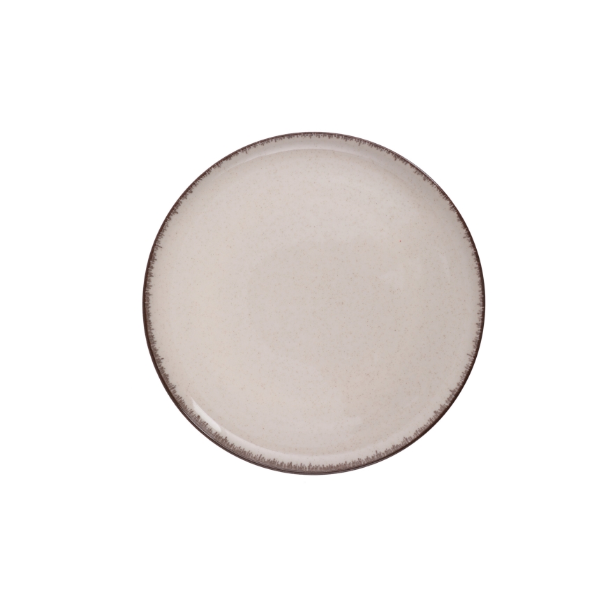 24 darabos bézs/porcelán étkészlet