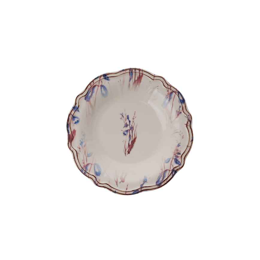 24 darabos, élénk színű porcelán étkészlet