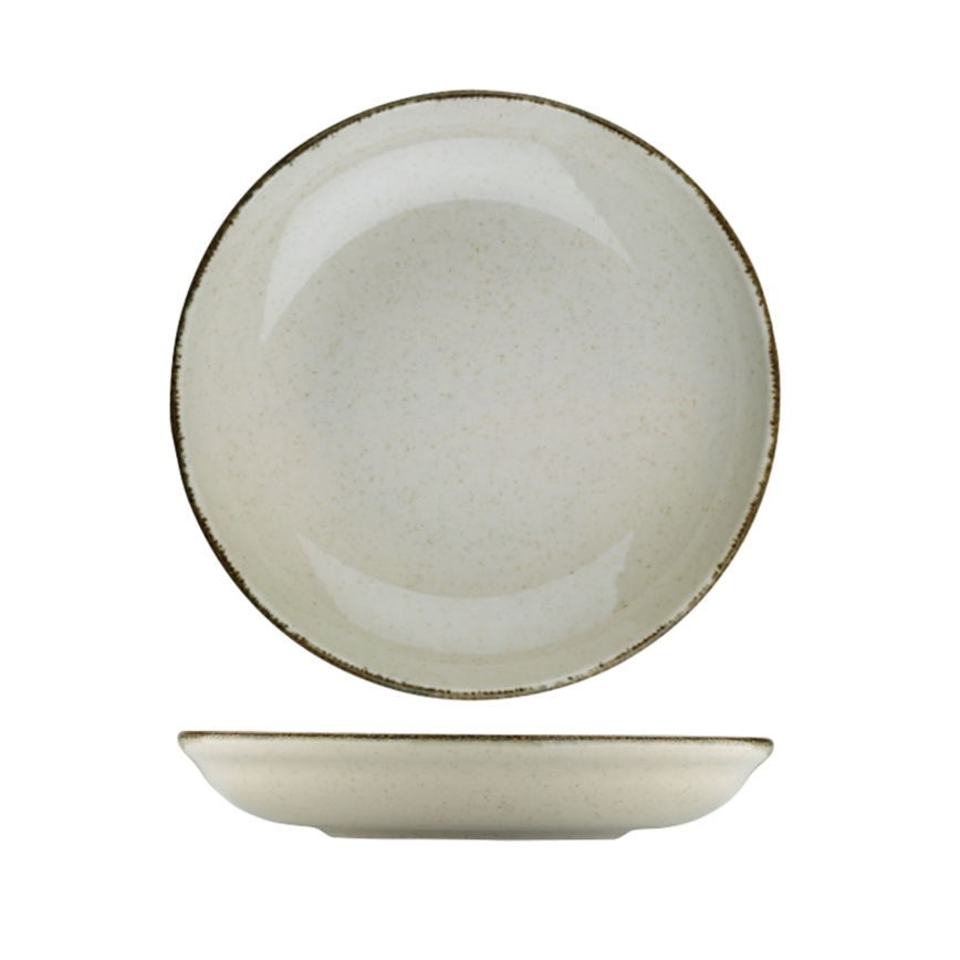 24 darabos étkészlet, bézs/porcelán