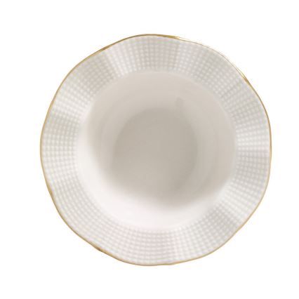 24 darabos étkészlet fehér/arany/porcelán