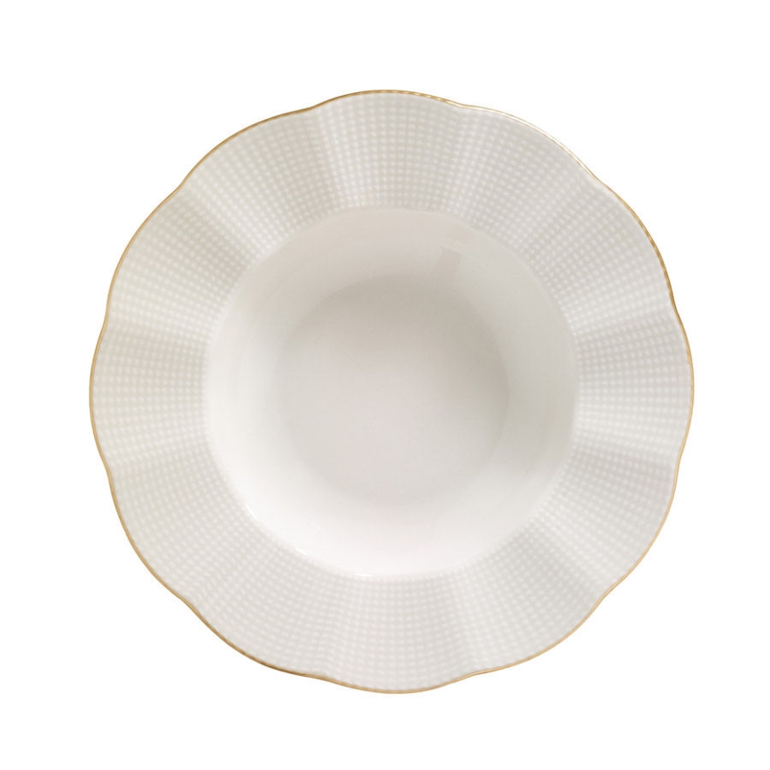 24 darabos étkészlet fehér/arany/porcelán
