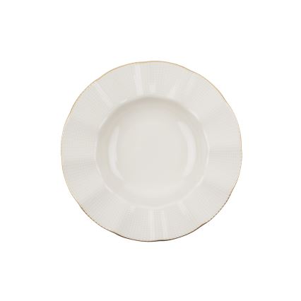24 darabos étkészlet fehér/arany/porcelán