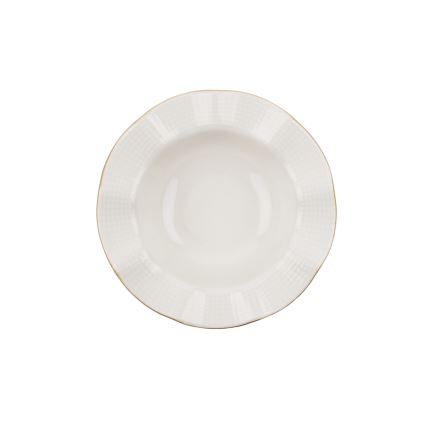 24 darabos étkészlet fehér/arany/porcelán