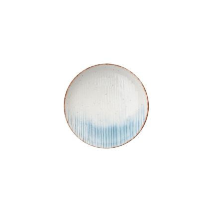 24 darabos étkészlet fehér/kék/porcelán