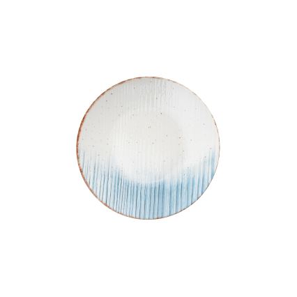 24 darabos étkészlet fehér/kék/porcelán