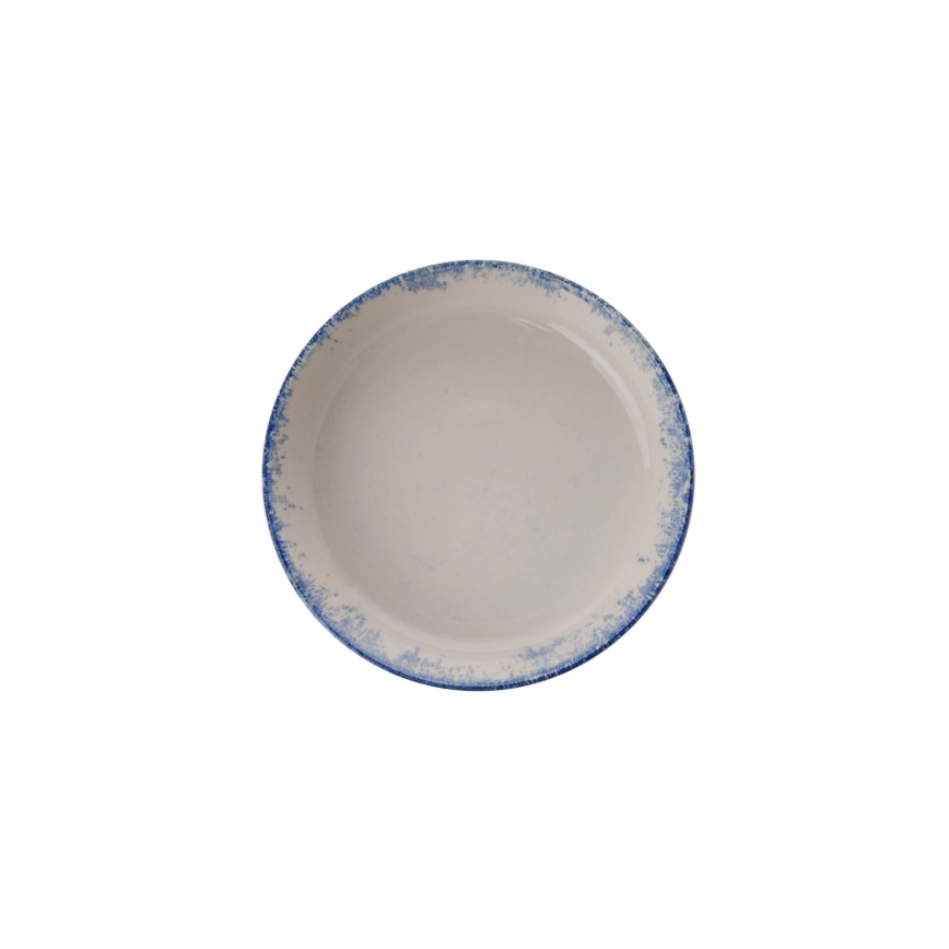 24 darabos étkészlet fehér/kék/porcelán