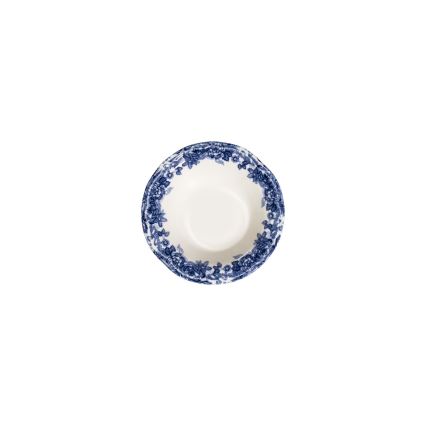 24 darabos étkészlet, fehér/kék, porcelán