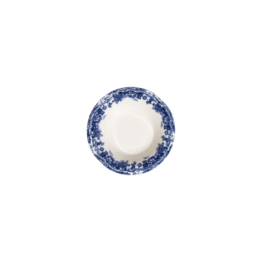 24 darabos étkészlet, fehér/kék, porcelán