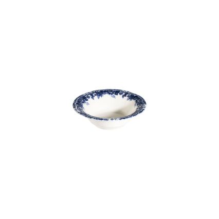 24 darabos étkészlet, fehér/kék, porcelán