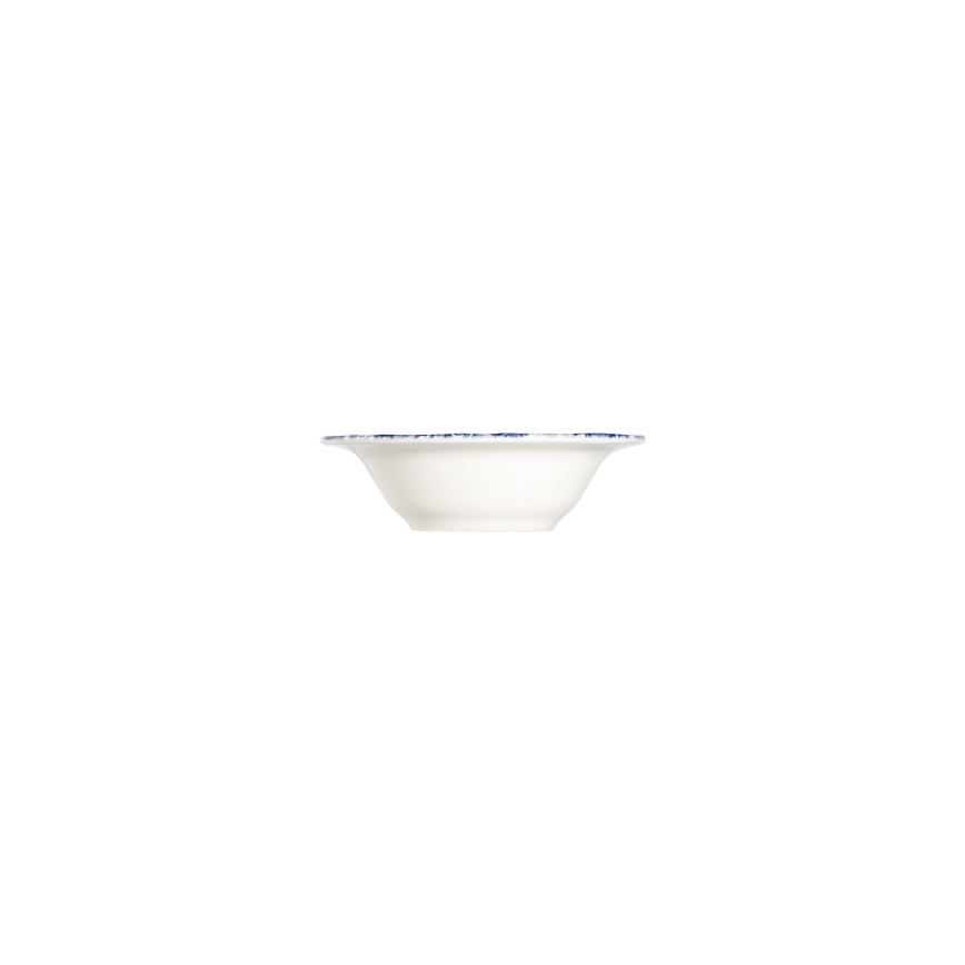 24 darabos étkészlet, fehér/kék, porcelán