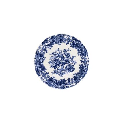 24 darabos étkészlet, fehér/kék, porcelán