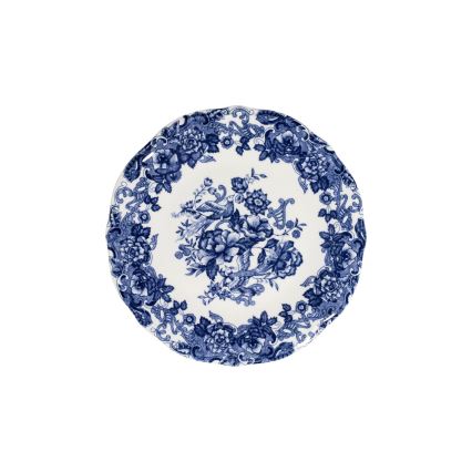 24 darabos étkészlet, fehér/kék, porcelán