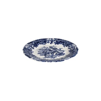 24 darabos étkészlet, fehér/kék, porcelán