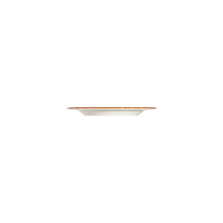 24 darabos étkészlet fehér/narancssárga/porcelán