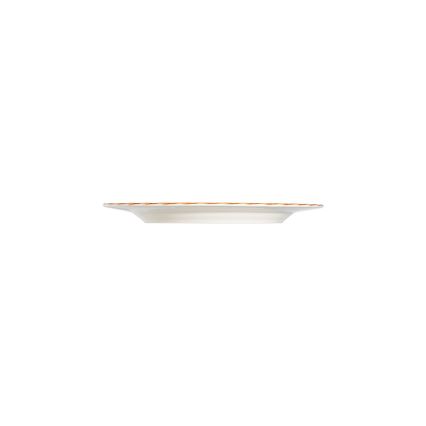 24 darabos étkészlet fehér/narancssárga/porcelán