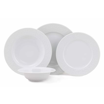 24 darabos étkészlet fehér/porcelán