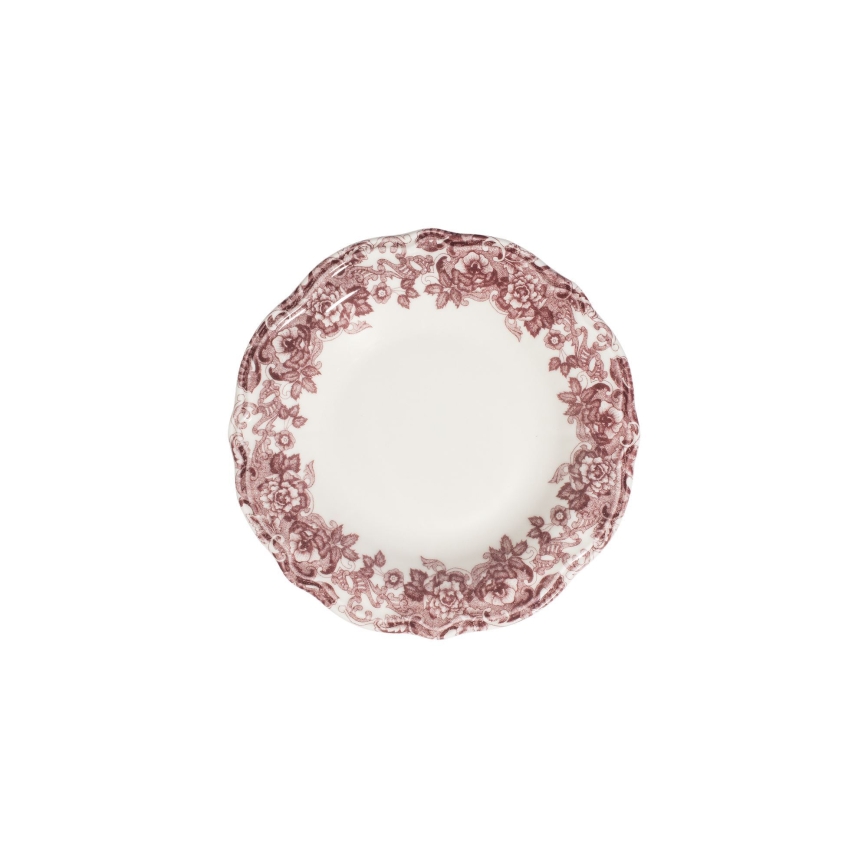24 darabos étkészlet fehér/rózsaszín/porcelán