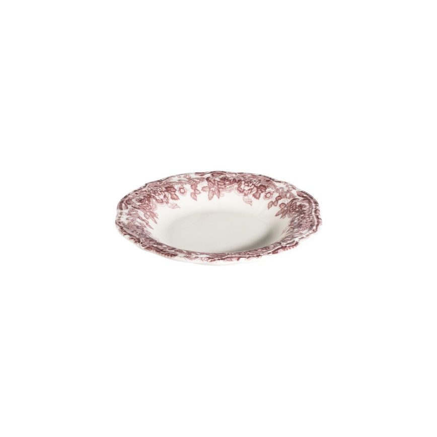 24 darabos étkészlet fehér/rózsaszín/porcelán