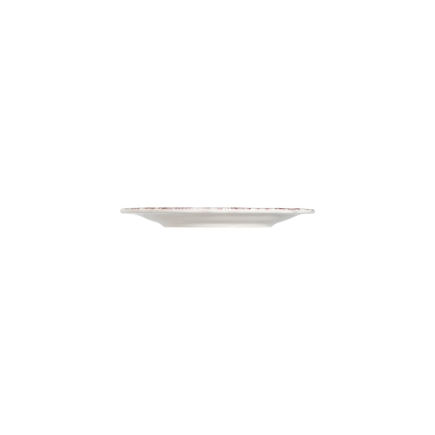 24 darabos étkészlet fehér/rózsaszín/porcelán