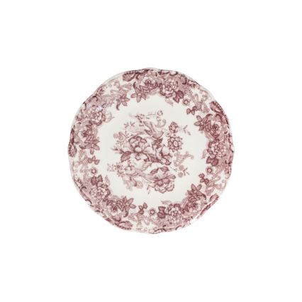 24 darabos étkészlet fehér/rózsaszín/porcelán