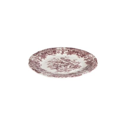 24 darabos étkészlet fehér/rózsaszín/porcelán