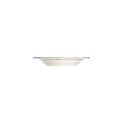 24 darabos étkészlet, fehér/zöld, porcelán