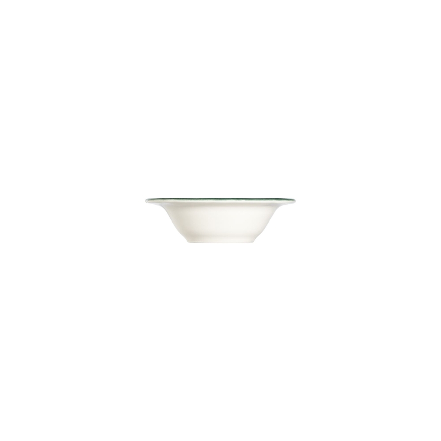 24 darabos étkészlet, fehér/zöld, porcelán